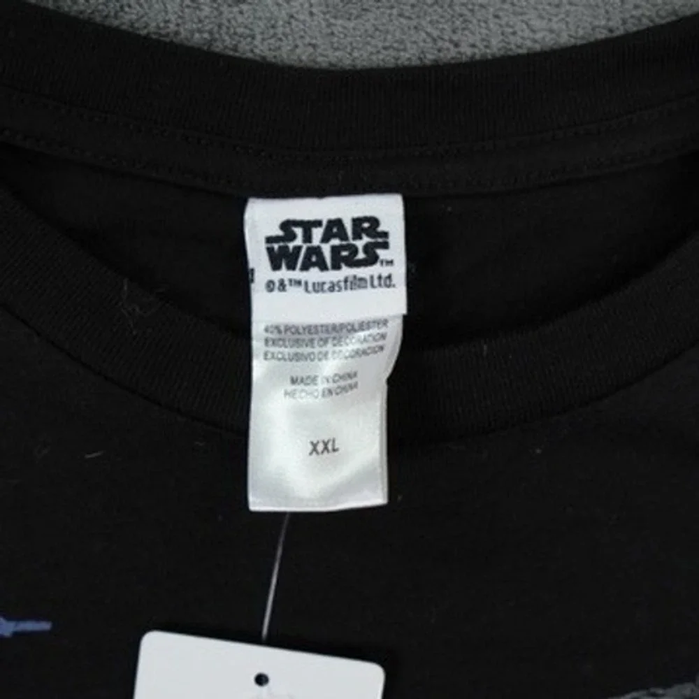 Freeze New York Star Wars Graphic Tee Men XXL Black Embroidered Darth Vader Logo